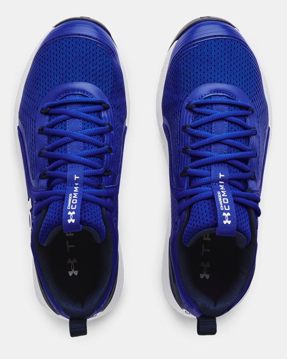 Men's UA Charged Commit 3 Training Shoes, Blue, pdpMainDesktop image number 2